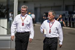 Ross Brawn, Formula One Managing Director of Motorsports and Chase Carey, Chief Executive Officer an