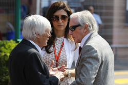 Bernie Ecclestone, Fabiana Ecclestone, et Jackie Stewart