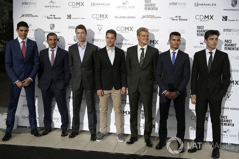 Естебан Окон, Force India, Марк Жене, Ferrari, Данііл Квят, Scuderia Toro Rosso , Стоффель Вандорн