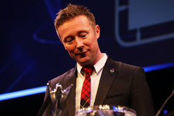 Gordon Shedden accepts the award for National Driver of the Year