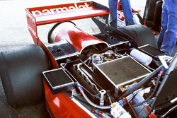 L'arrière de la Brabham Alfa Romeo aspirateur de Niki Lauda au Grand Prix de Suède en 1978.