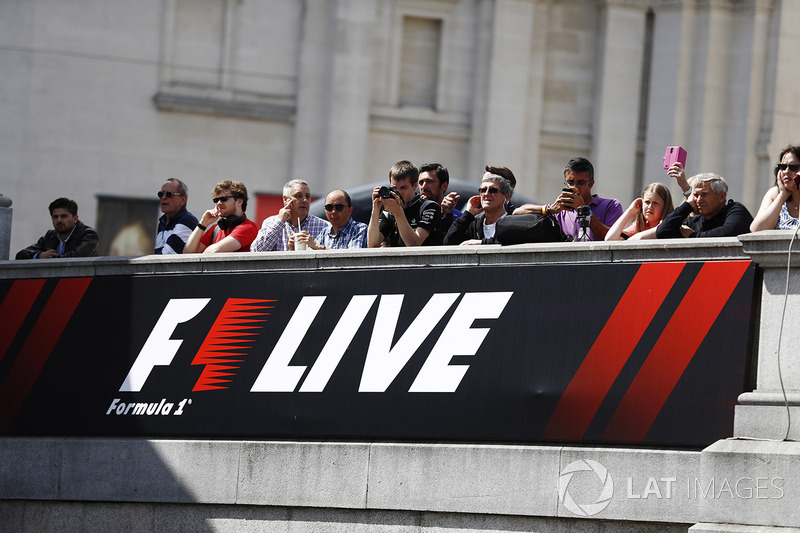 Fans watch the entertainment