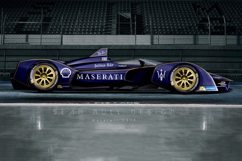 Rendering di fantasia della Maserati di Formula E