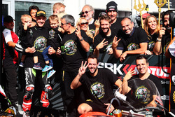 Jonathan Rea, Kawasaki Racing, vainqueur de la course et Champion du monde 2017