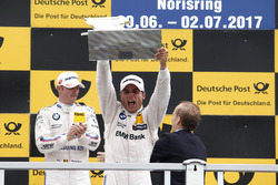 Podium: le vainqueur Bruno Spengler, BMW Team RBM, BMW M4 DTM