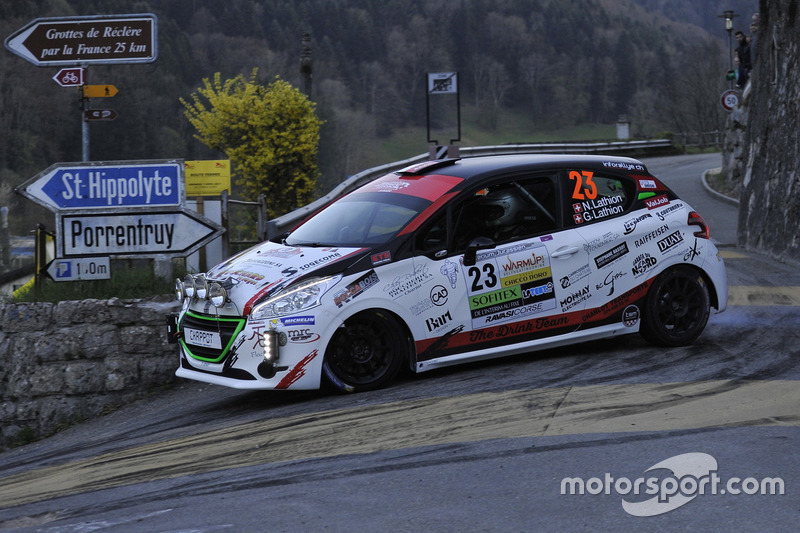 Nicolas Lathion, Gaëtan Lathion, Peugeot 208 R2, Lathion Rally Team