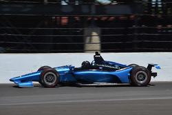 Juan Pablo Montoya testing the 2018 Chevrolet IndyCar