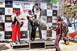Podium: segundos, Jari-Matti Latvala, Miikka Anttila, Toyota Yaris WRC, Toyota Racing, Ganadores, Ot