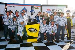 Race winner Jimmie Johnson, Hendrick Motorsports Chevrolet celebrates