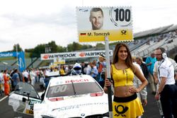 Grid girl of Martin Tomczyk BMW Team Schnitzer, BMW M4 DTM