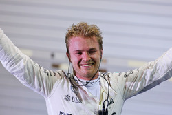 Race winner Nico Rosberg, Mercedes AMG F1 celebrates in parc ferme