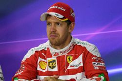 Sebastian Vettel, Ferrari lors de la conférence de presse de la FIA