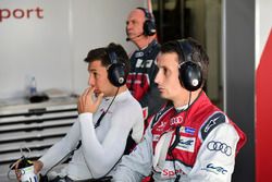 #8 Audi Sport Team Joest Audi R18 e-tron quattro: Loic Duval, Oliver Jarvis and Dr. Wolfgang Ullrich, Head of Audi Sport