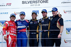 Podio: ganador Roy Nissany, Matthieu Vaxivière el segundo lugar y tercer lugar Rene Binder, mejor No