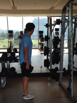 Rio Haryanto, latihan fisik, Sepang, Malaysia