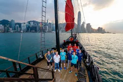 Bootstour der Formel-E-Fahrer vor Hongkong