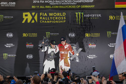 Podium : Petter Solberg, Petter Solberg World RX Team, et Kevin Eriksson, Olsbergs MSE