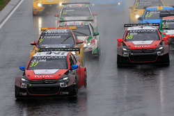 Départ de la course José María López, Citroën World Touring Car Team, Citroën C-Elysée WTCC lead