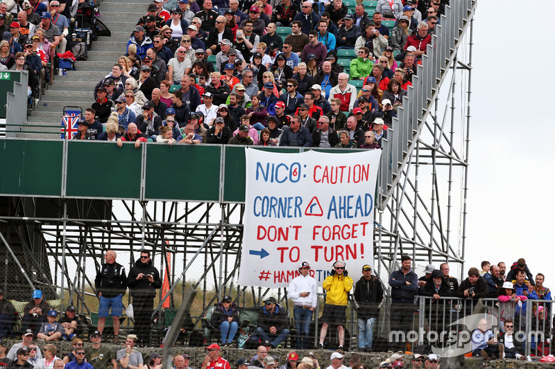 Pancarta para Nico Rosberg
