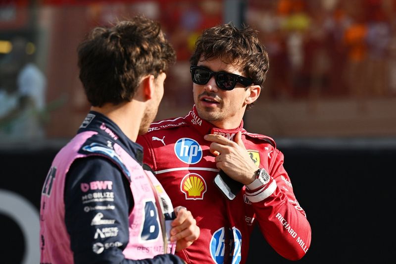 Charles Leclerc, Ferrari, Pierre Gasly, Alpine