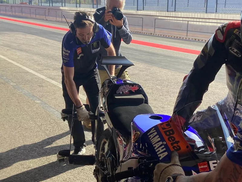L'aileron arrière testé par Yamaha à Portimão
