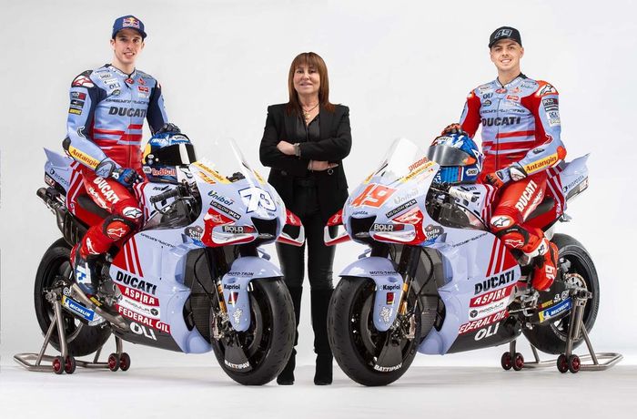 Alex Marquez, Gresini Racing, Fabio Di Giannantonio, Gresini Racing, Nadia Padovani, Gresini Racing 