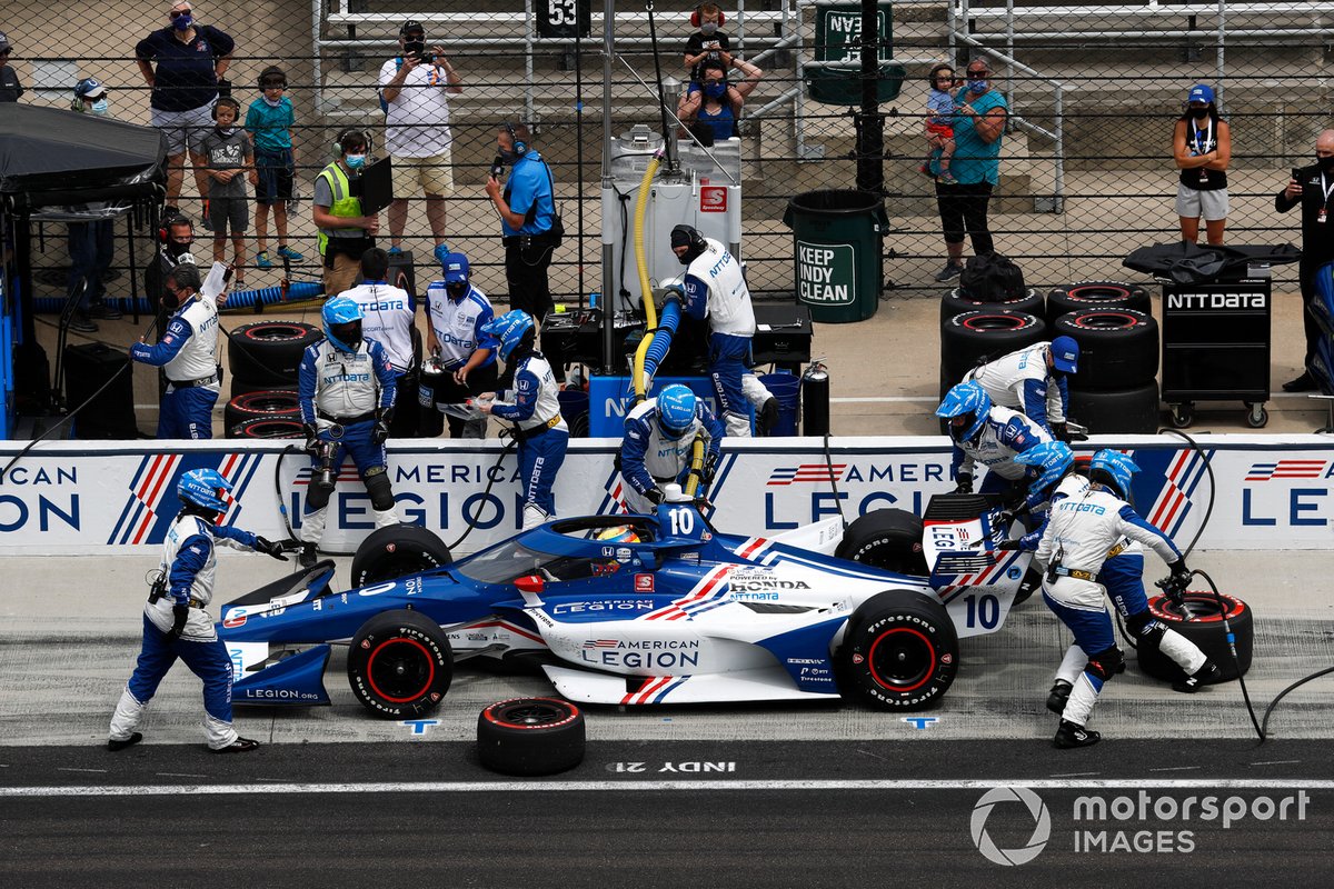 Alex Palou, Chip Ganassi Racing Honda, Pit Stop
