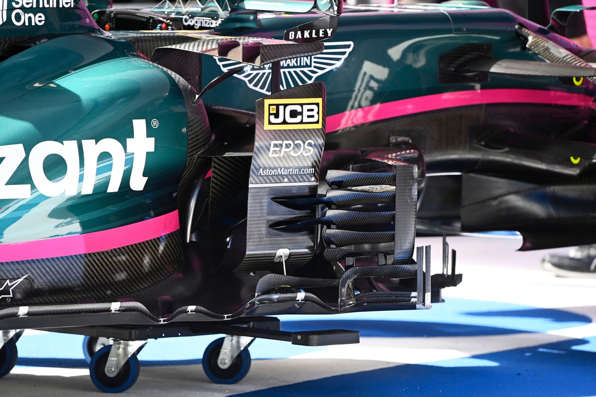 Detalle técnico del Aston Martin AMR21