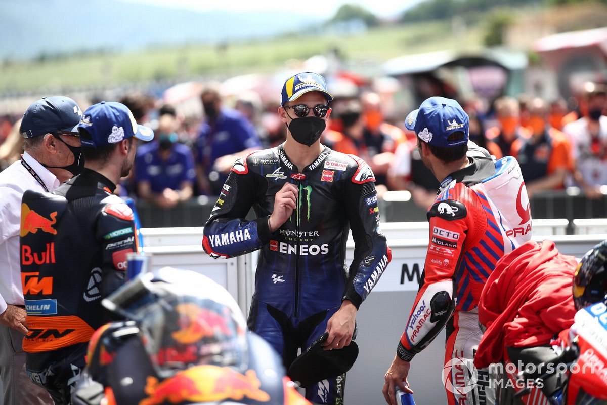 Ganador Fabio Quartararo, Yamaha Factory Racing, Johann Zarco, Pramac Racing, Miguel Oliveira, Red Bull KTM Factory Racing