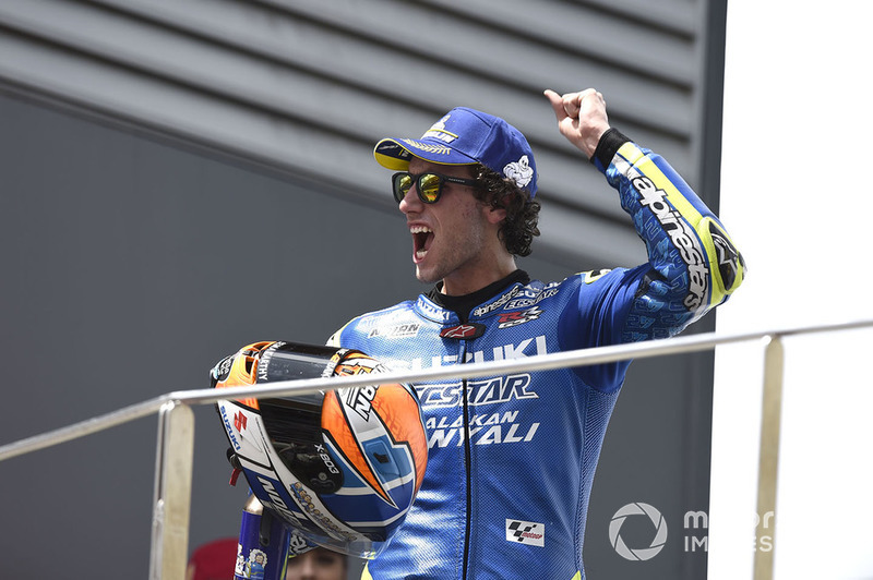 Podium: second place Alex Rins, Team Suzuki MotoGP
