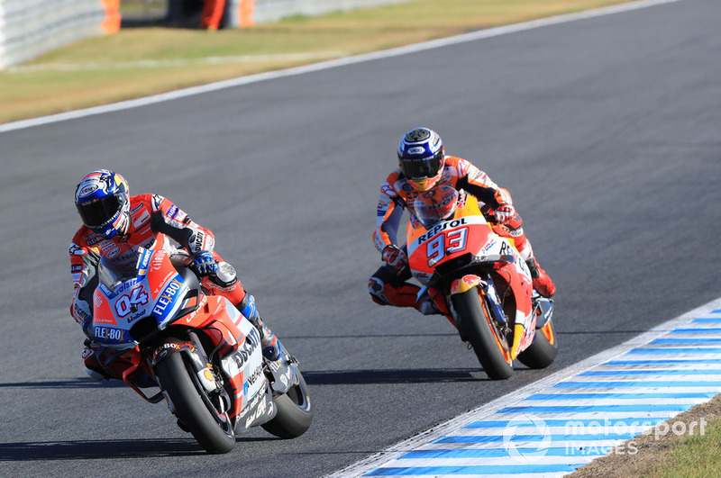 Andrea Dovizioso, Ducati Team, Marc Marquez, Repsol Honda Team