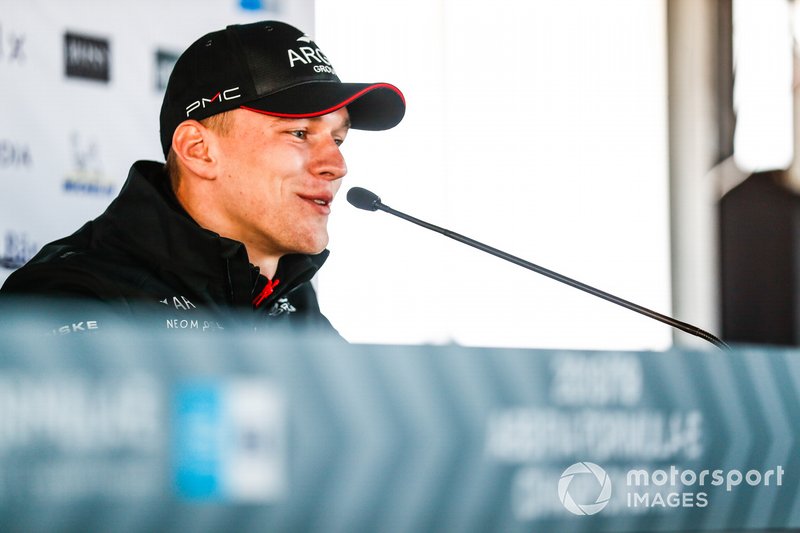 Maximilian Günther, Dragon Racing, in the press conference