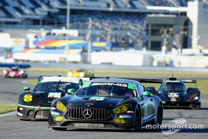 #71 P1 Motorsports Mercedes-AMG GT3, GTD: Maximilian Buhk, Fabian Schiller, Dominik Baumann, JC Perez