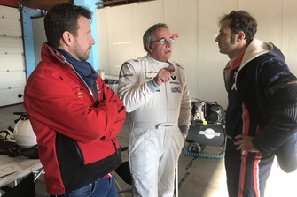 Gabriele Rizzo, Team Manager BRC Racing Team, con Franco Nugnes, direttore di Motorsport.com Italia e Luca Filippi