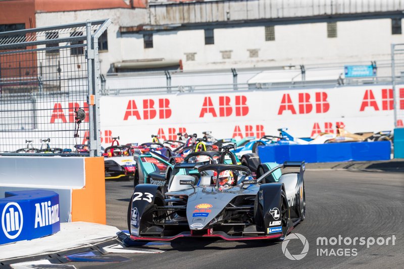 Sébastien Buemi, Nissan e.Dams, Nissan IMO1, Alex Lynn, Panasonic Jaguar Racing, Jaguar I-Type 3, Pascal Wehrlein, Mahindra Racing, M5 Electro