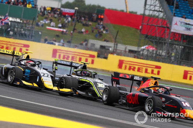 Yuki Tsunoda, Jenzer Motorsport, Felipe Drugovich, Carlin Buzz Racing and Ye Yifei, Hitech Grand Prix
