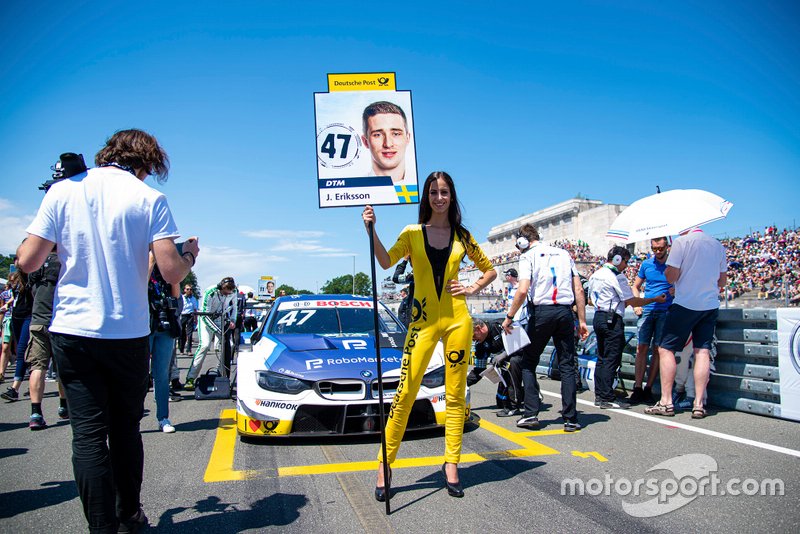 Grid girl, Joel Eriksson, BMW Team RBM, BMW M4 DTM