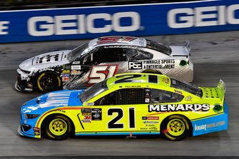 Paul Menard, Wood Brothers Racing, Ford Mustang Menards / Knauf and B.J. McLeod, Petty Ware Racing, Chevrolet Camaro Pinnacle Sports and Entertainment