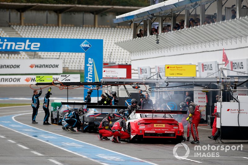 Fumo dell'auto di René Rast, Audi Sport Team Rosberg, Audi RS 5 DTM