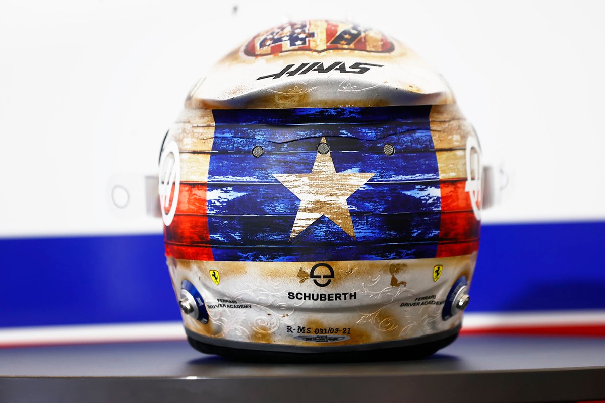 Casque de Mick Schumacher, Haas F1