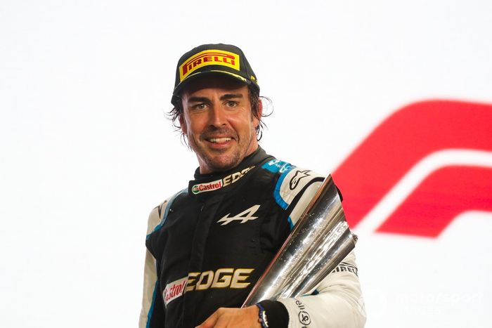 Podio: tercer lugar Fernando Alonso, Alpine F1