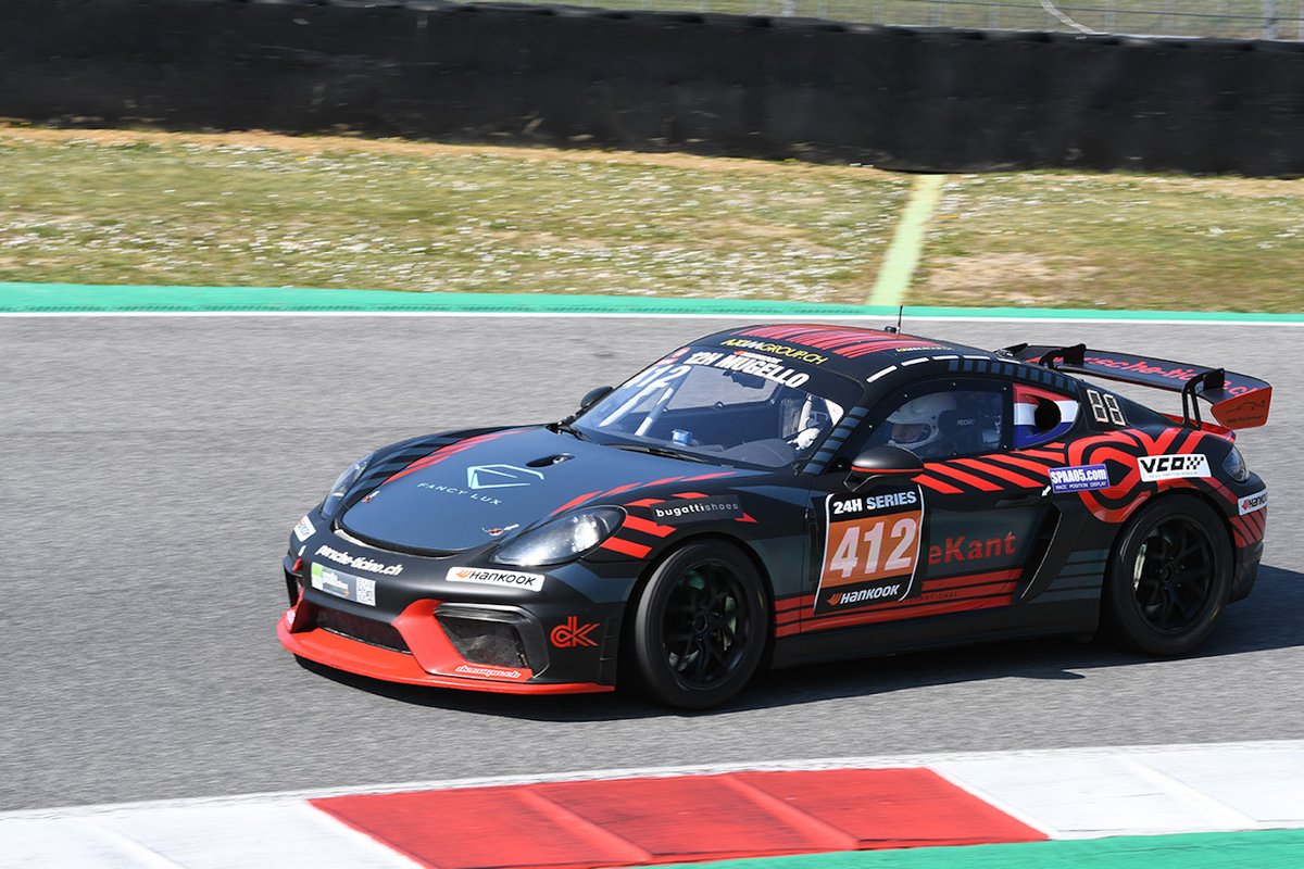 #412 Centri Porsche Ticino: Christian de Kant, Thomas Herbst, Antonio Spavone, Valerio Presezzi, Alessandro Fogliani, Porsche 718 Cayman GT4 CS