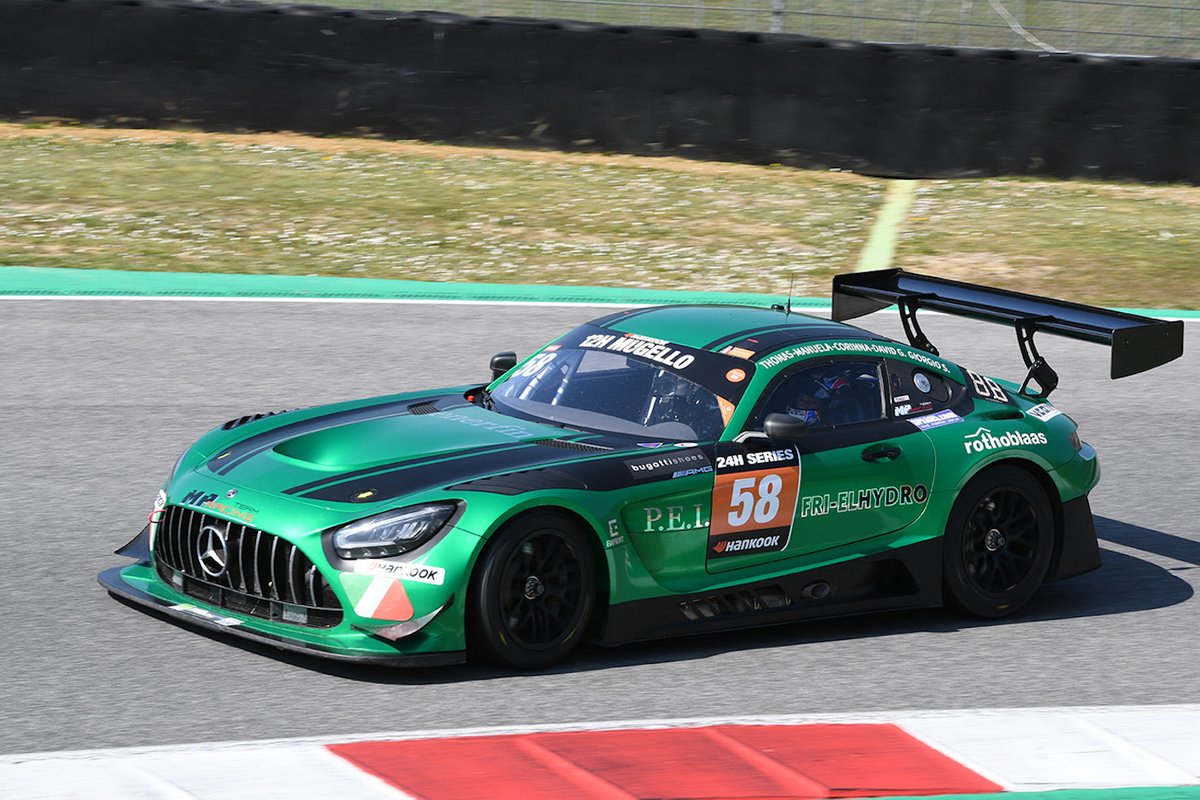 #58 MP Racing: Thomas Gostner, David Gostner, Corinna Gostner, Manuela Gostner, Giorgio Sernagiotto, Mercedes-AMG GT3