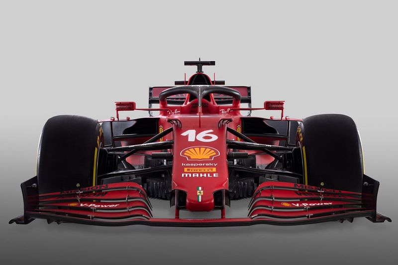 Ferrari reveals new F1 car with green Mission Winnow logo