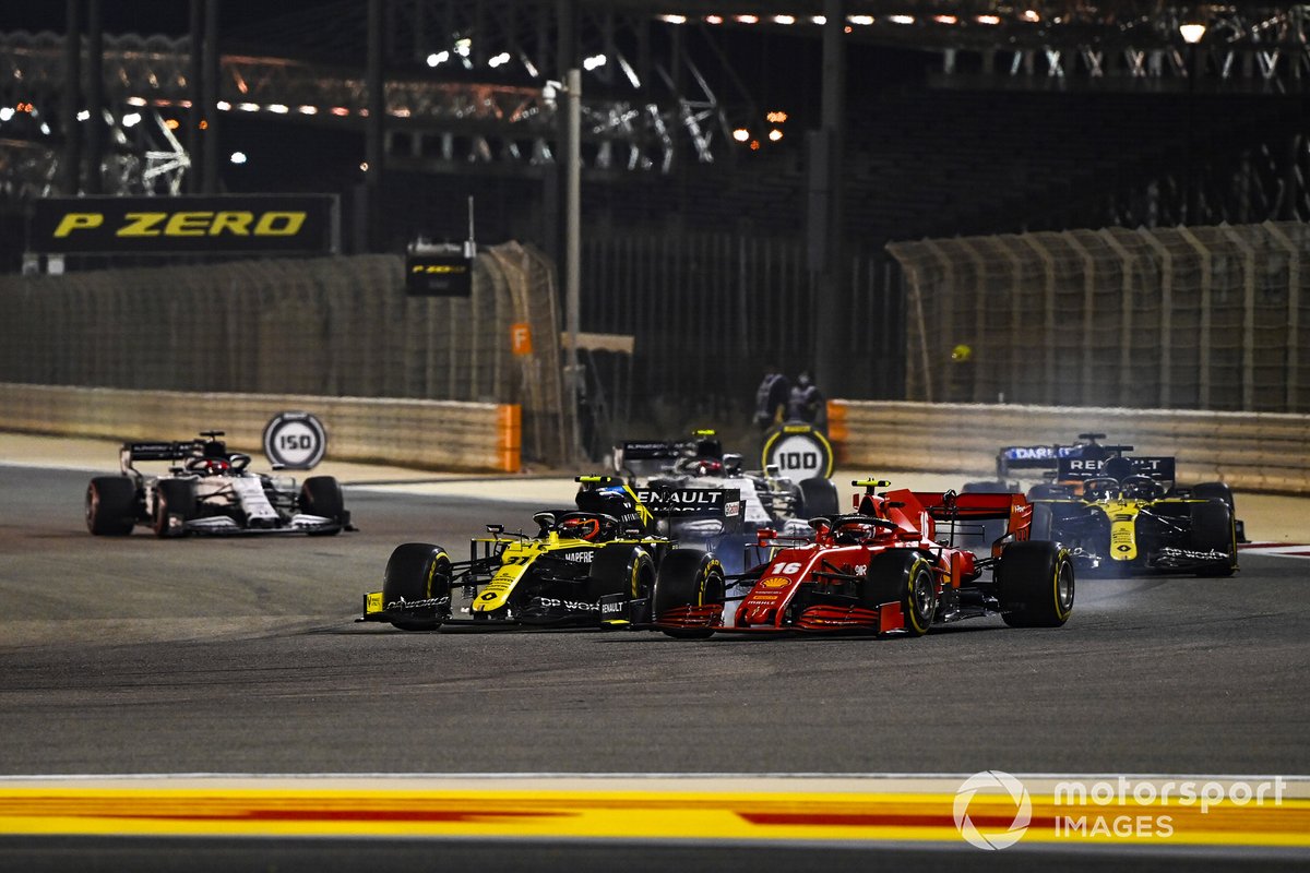 Charles Leclerc, Ferrari SF1000, Esteban Ocon, Renault F1 Team R.S.20, Daniel Ricciardo, Renault F1 Team R.S.20, Carlos Sainz Jr., McLaren MCL35