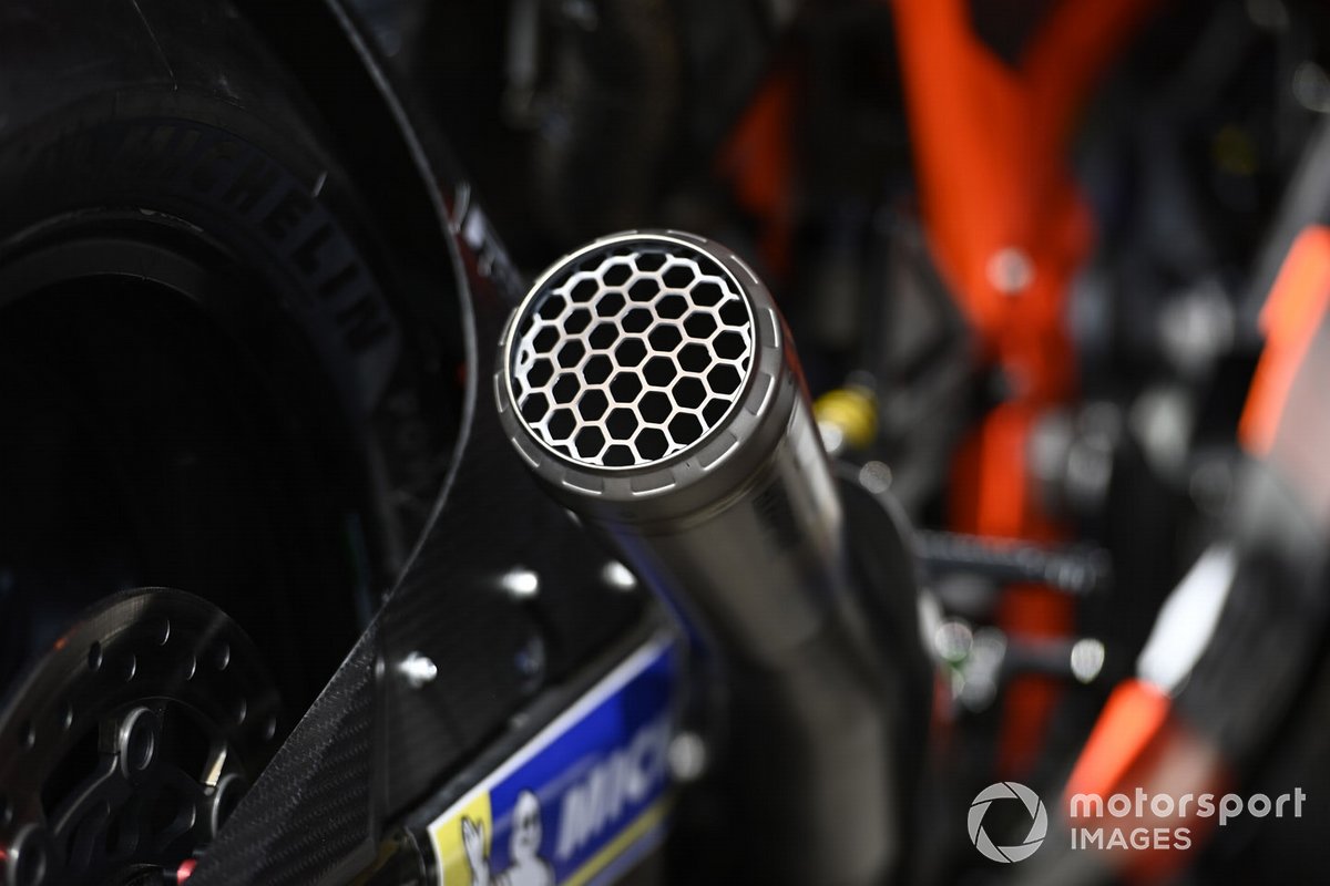 Detalle de la moto Red Bull KTM Tech 3