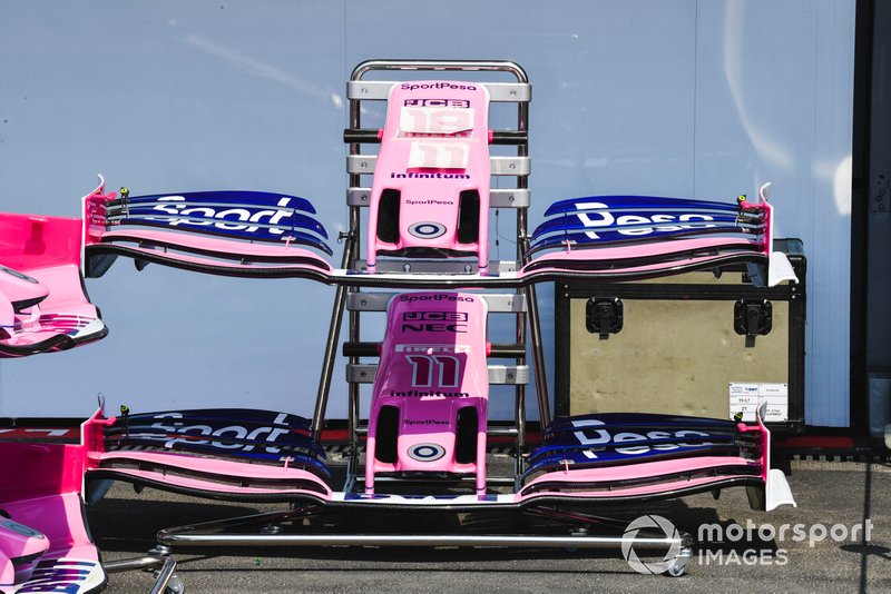 L'aileron avant de la Racing Point RP19