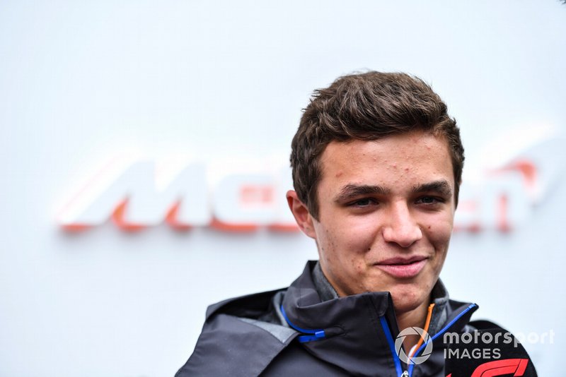 Lando Norris, McLaren parla con i media