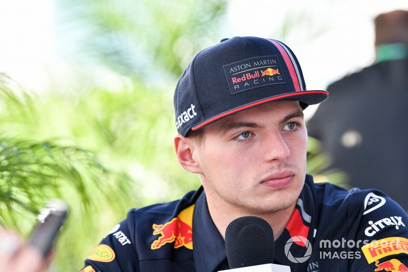 Max Verstappen, Red Bull Racing, parle à la presse