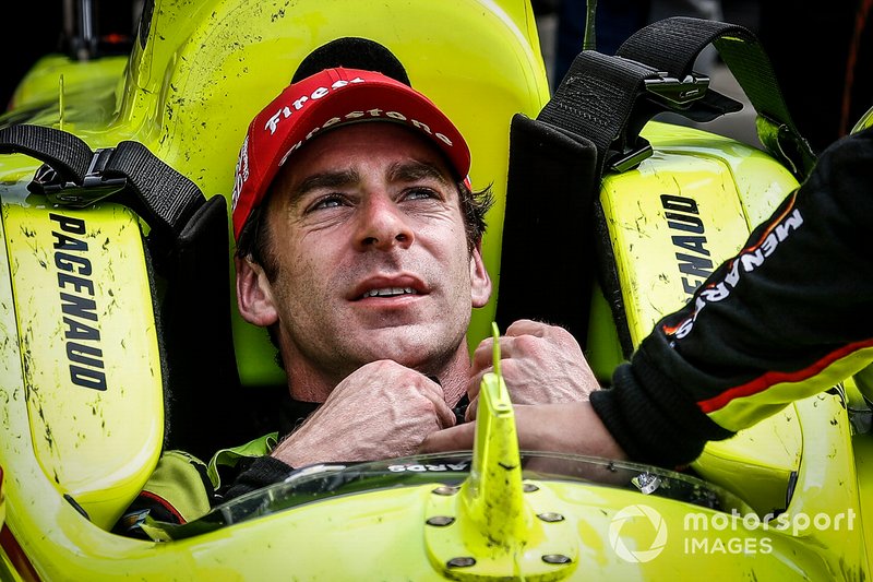 Simon Pagenaud, Team Penske Chevrolet, Victory Lane